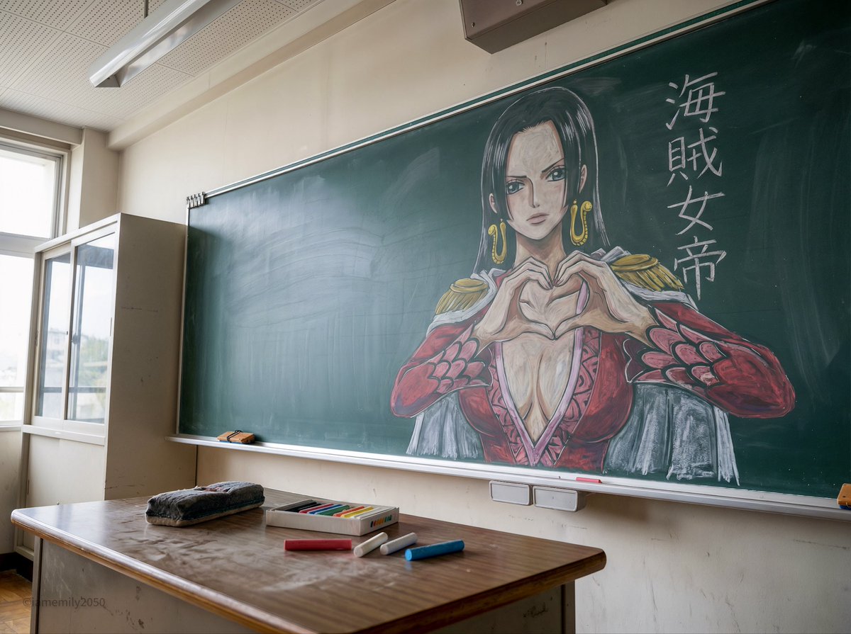 黑板动漫插画纪实 示例图