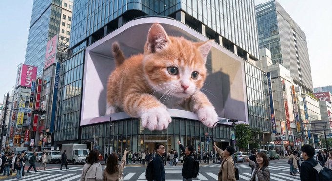 城市裸眼 3D LED 大屏 示例图
