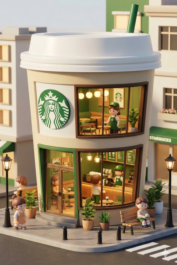 3D Q版微缩品牌门店 示例图